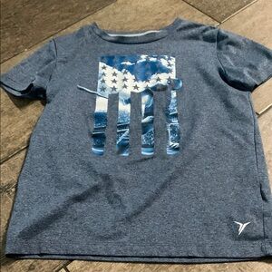 Old Navy Blue Short Sleeve Tee with Graphic Design